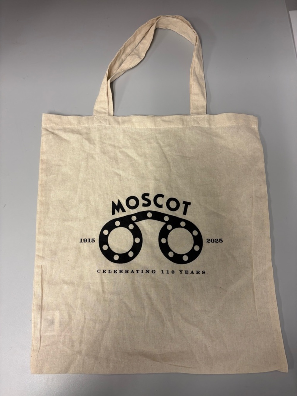 MOSCOT Natural Canvas Tote with Black Logo